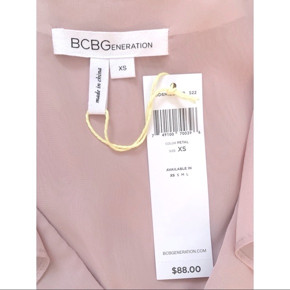 BCBGeneration Ruffle Mini Wrap Dress - Picture 4 of 4